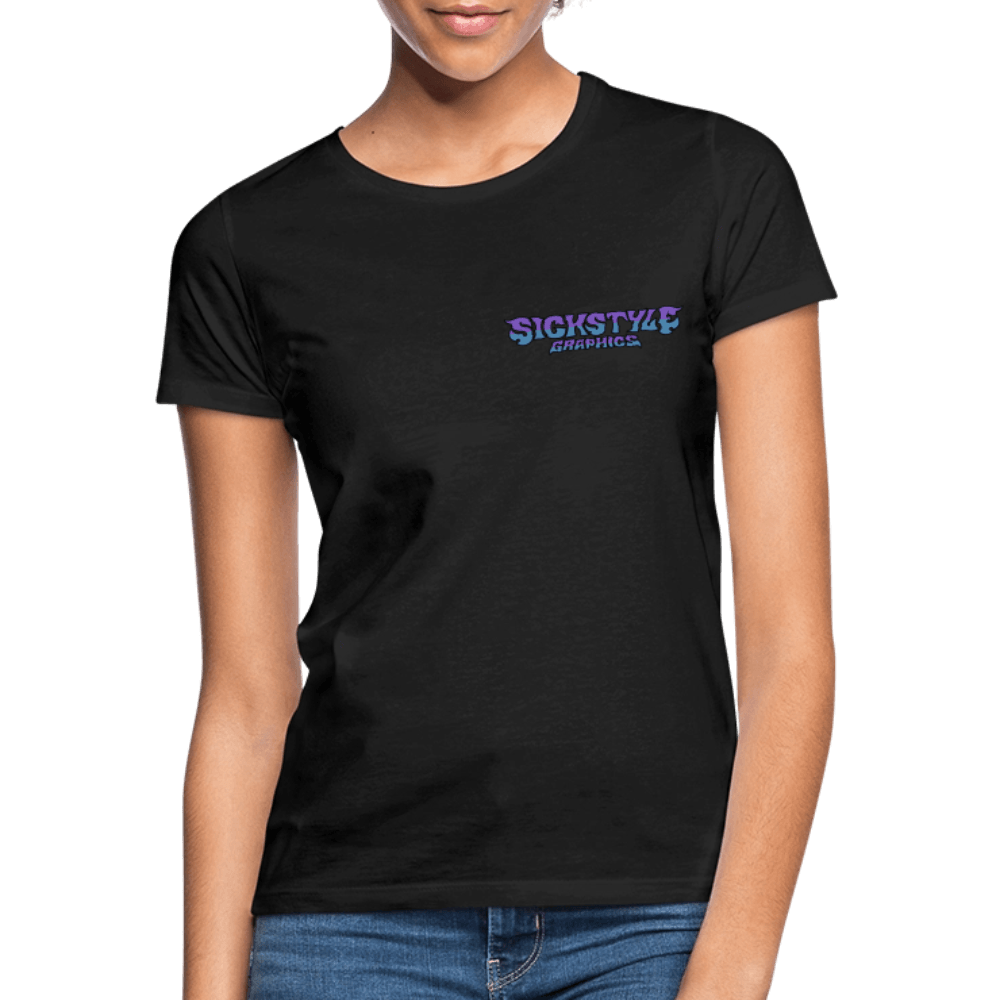 „Escape the ordinary“ - Damen T-Shirt - Schwarz
