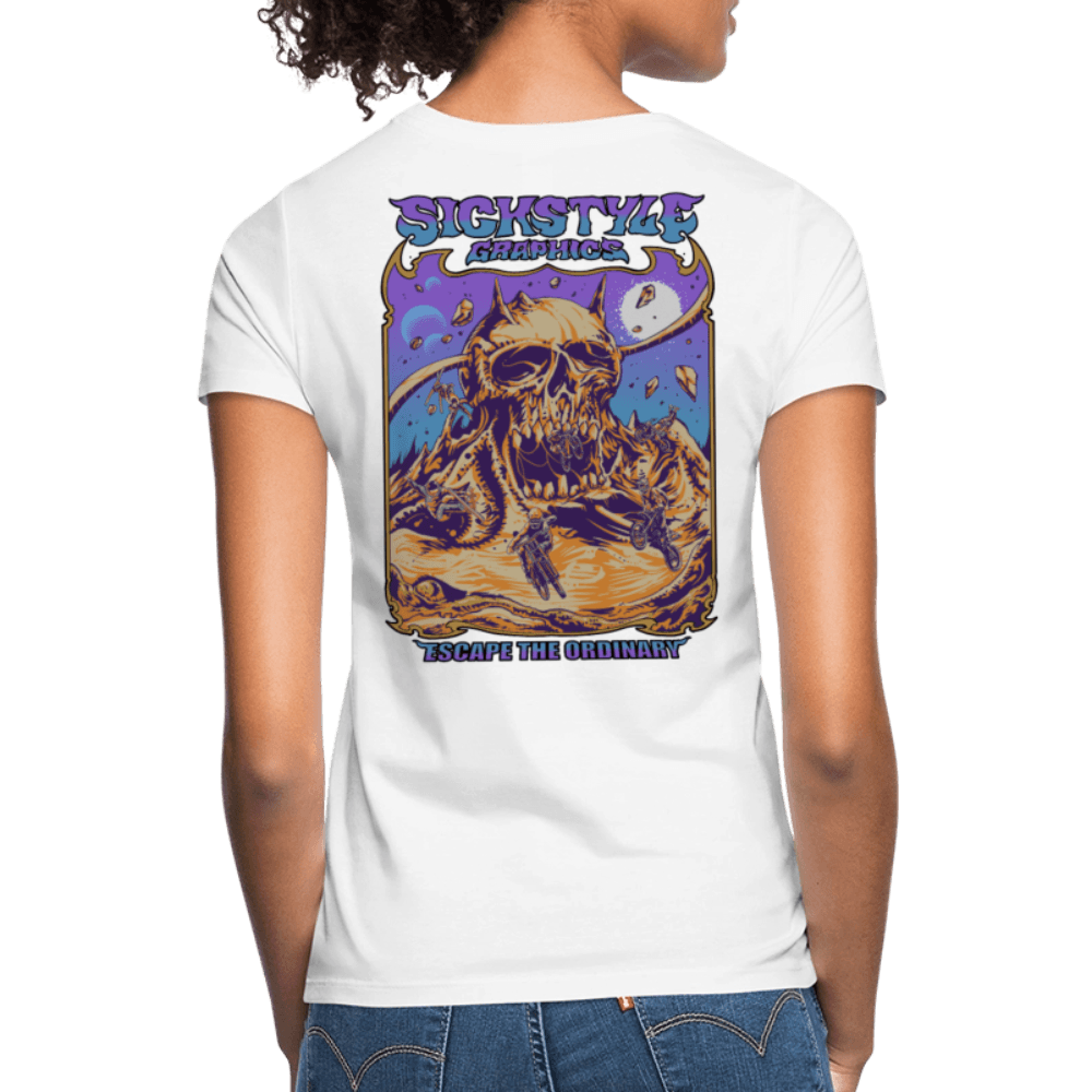 „Escape the ordinary“ - Damen T-Shirt - Weiß