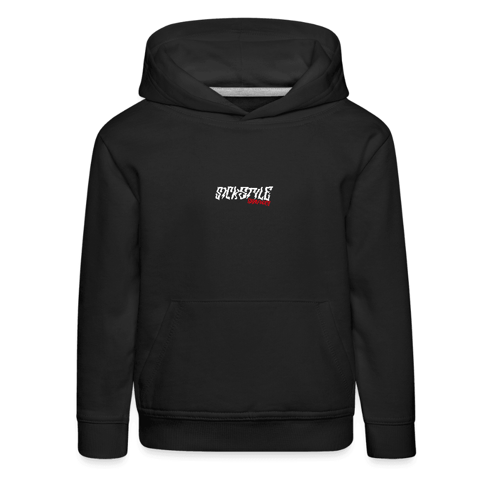 „Checkerboard CR“ - Damen Hoody - Schwarz