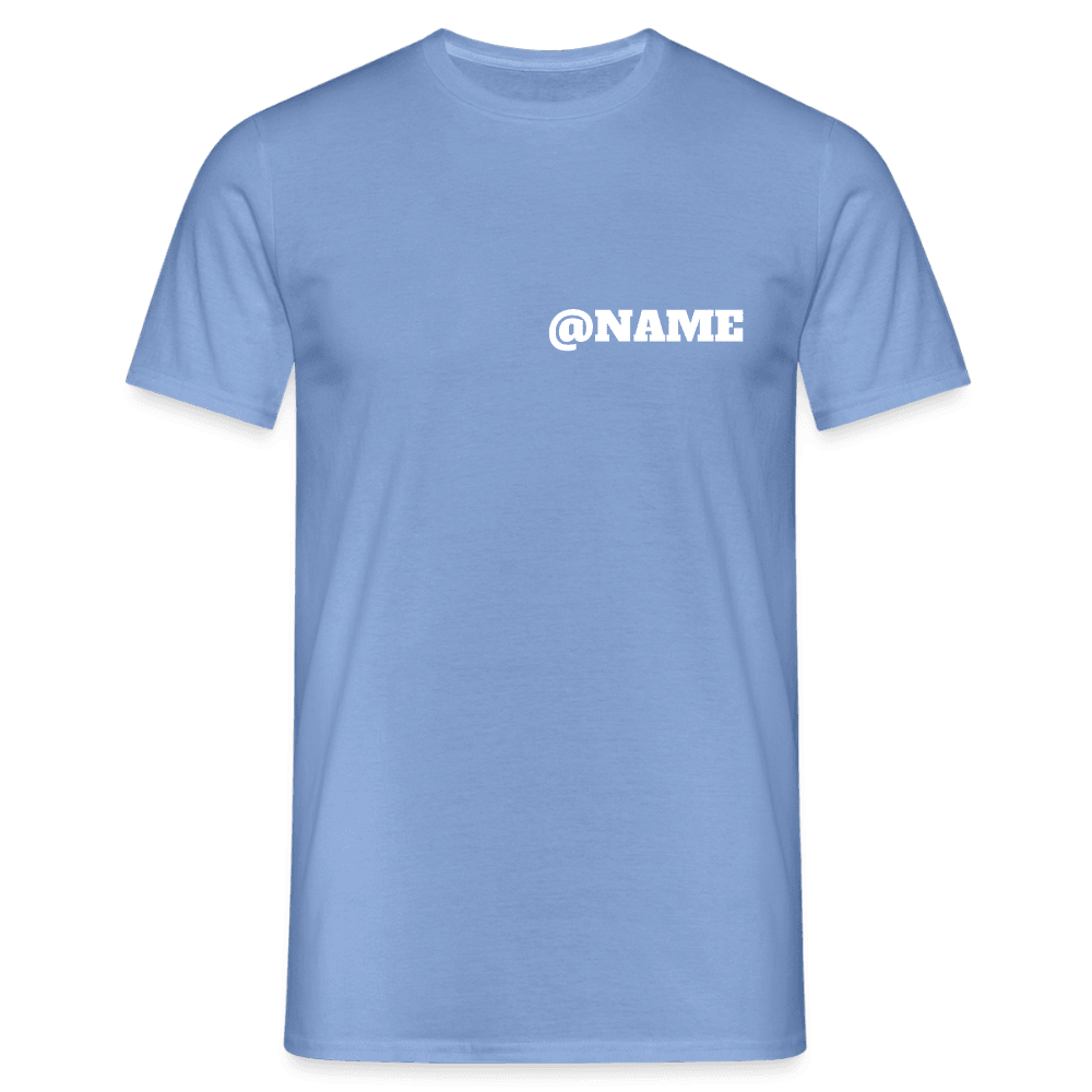 „Custom Instagram Name“ - Herren T-Shirt - carolina blue
