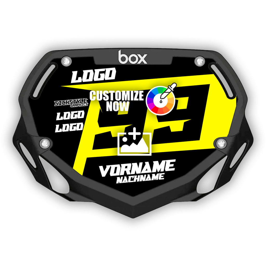 Kids Box Numberplate sticker im BigR Design