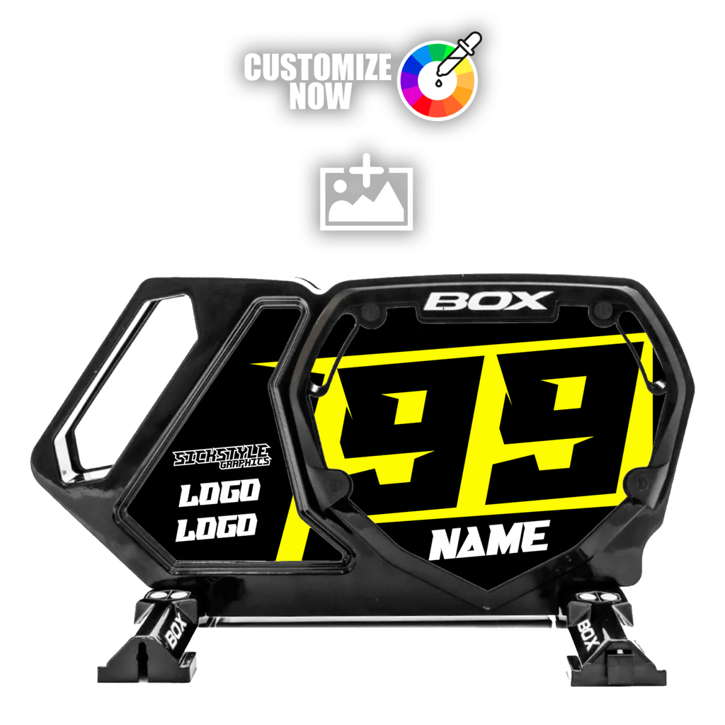 Box Stand sticker im Big R Design