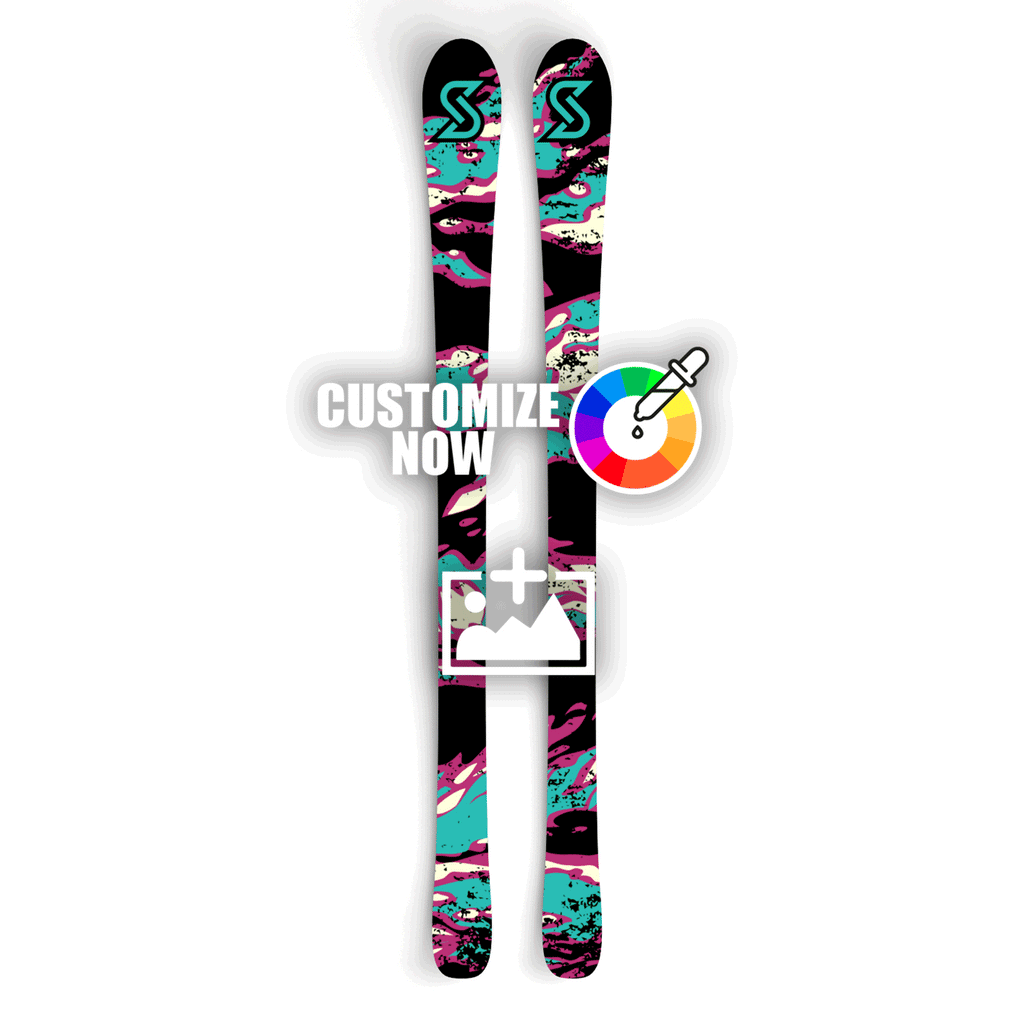 Custom Ski Sticker - Tiger Camo - Sickstyle Graphics