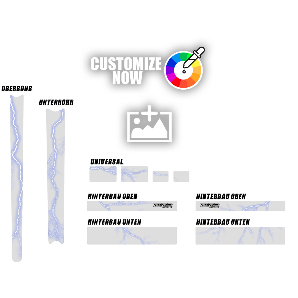 Custom Frameguard Sticker - Lightning Retro - Sickstyle Graphics