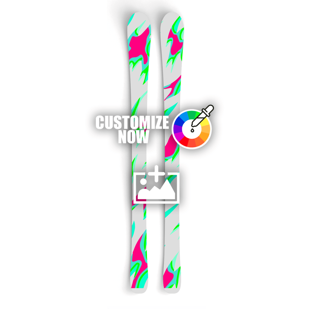 Ski Sticker im flake design