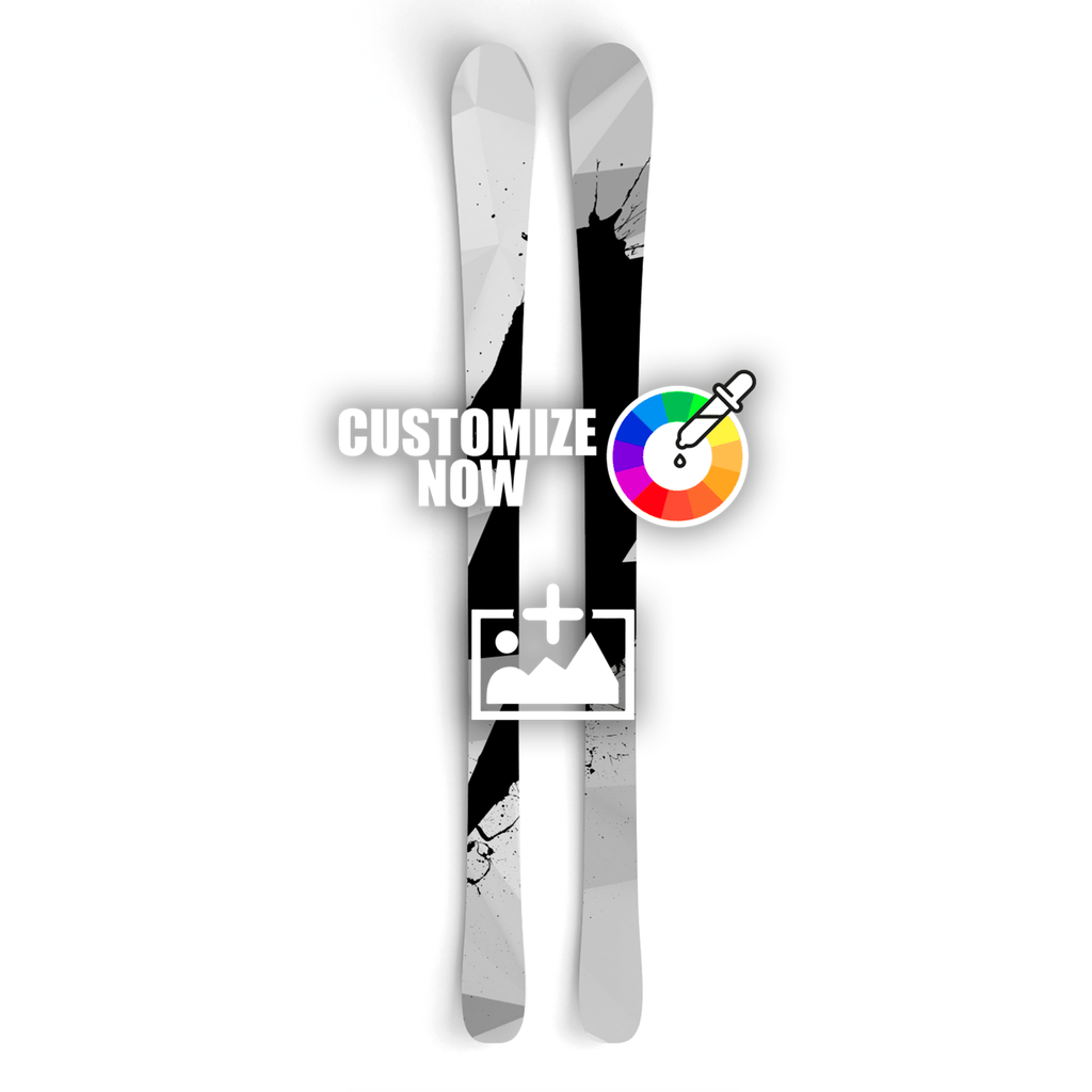 Ski Sticker im polygon camo design