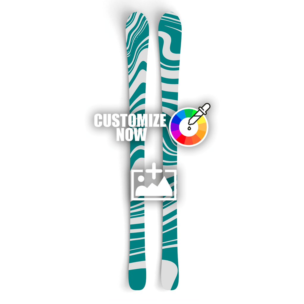 Ski Sticker im trippie design