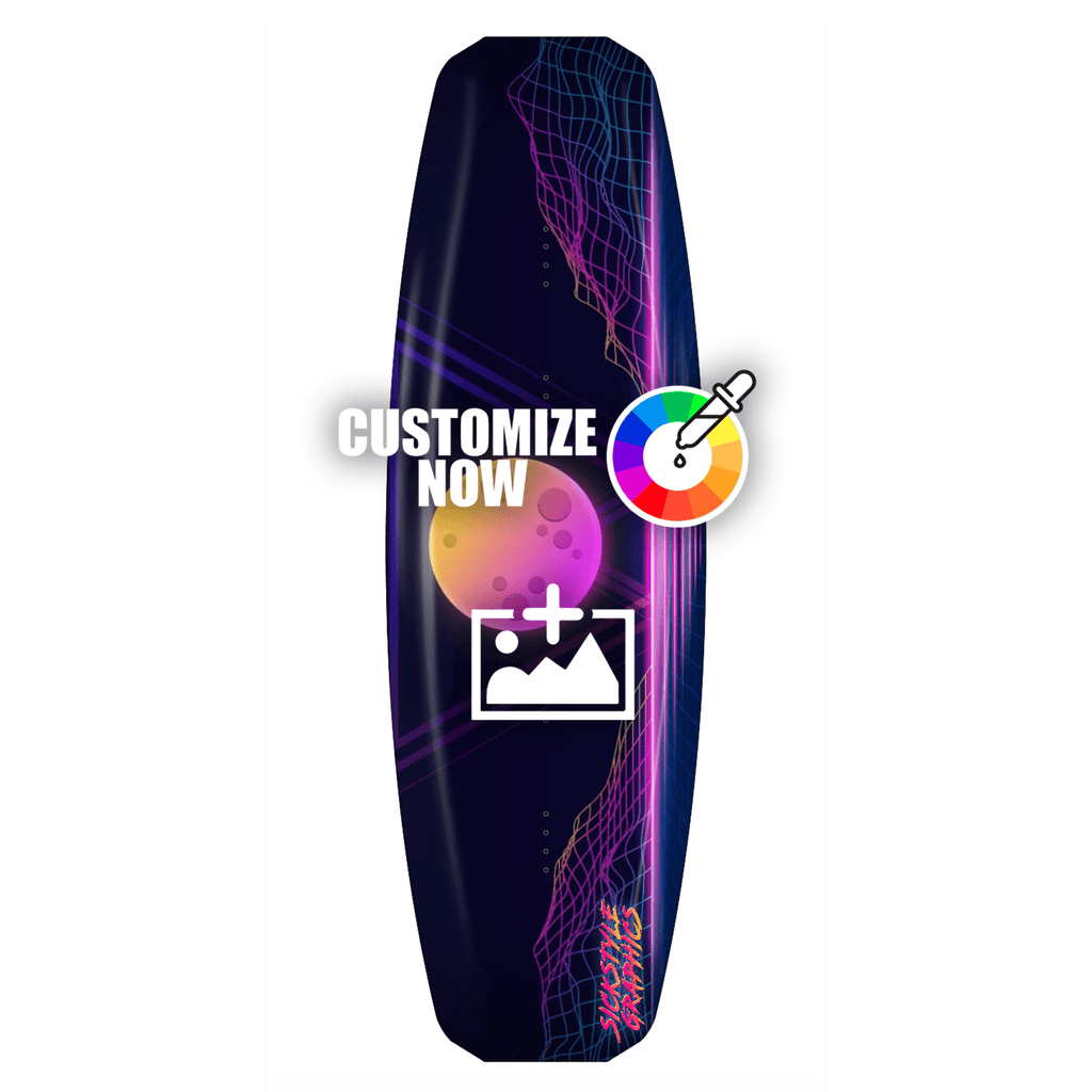 Custom Wakeboard Sticker - 80´s - Sickstyle Graphics