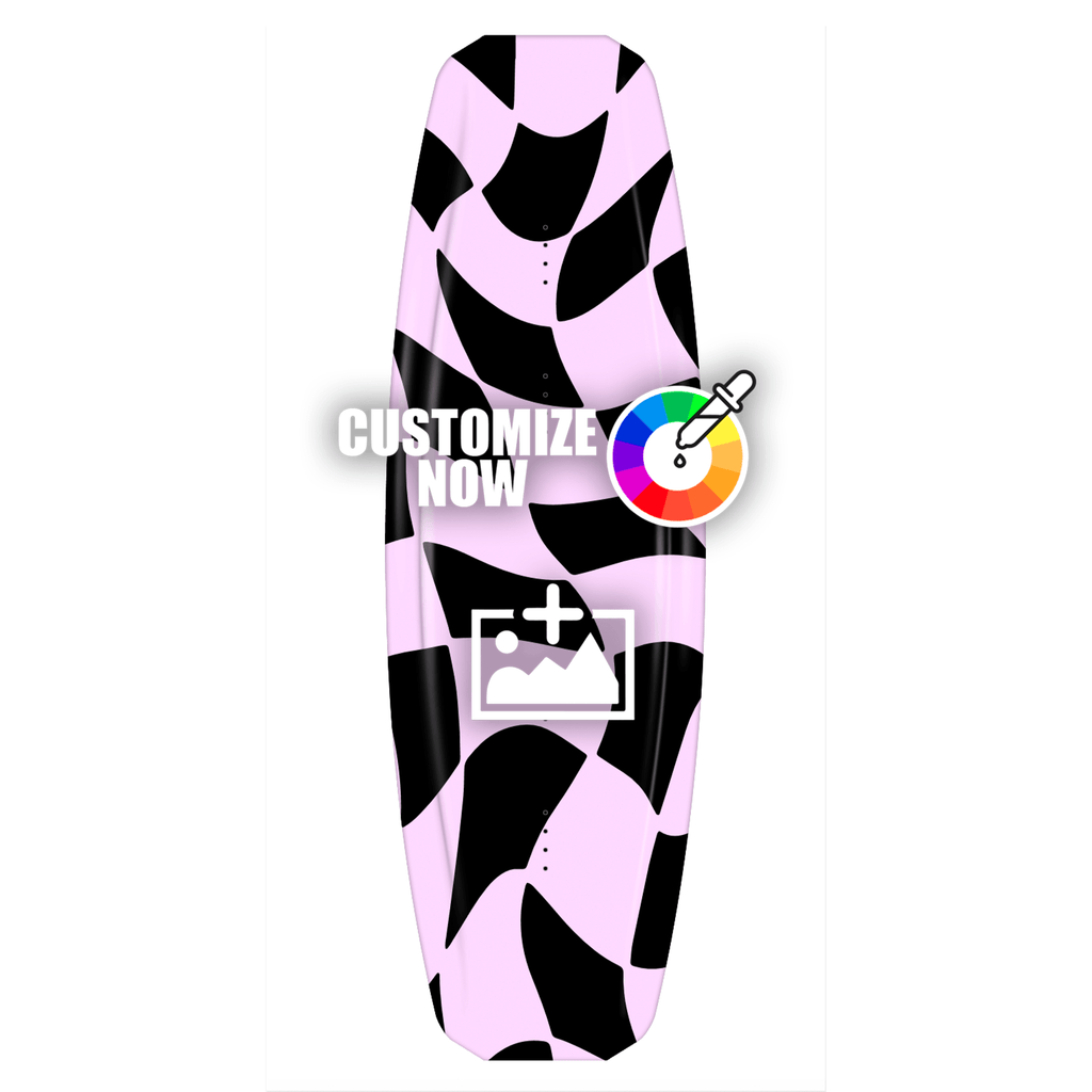 Custom Wakeboard Sticker - Psycho Checkerboard - Sickstyle Graphics