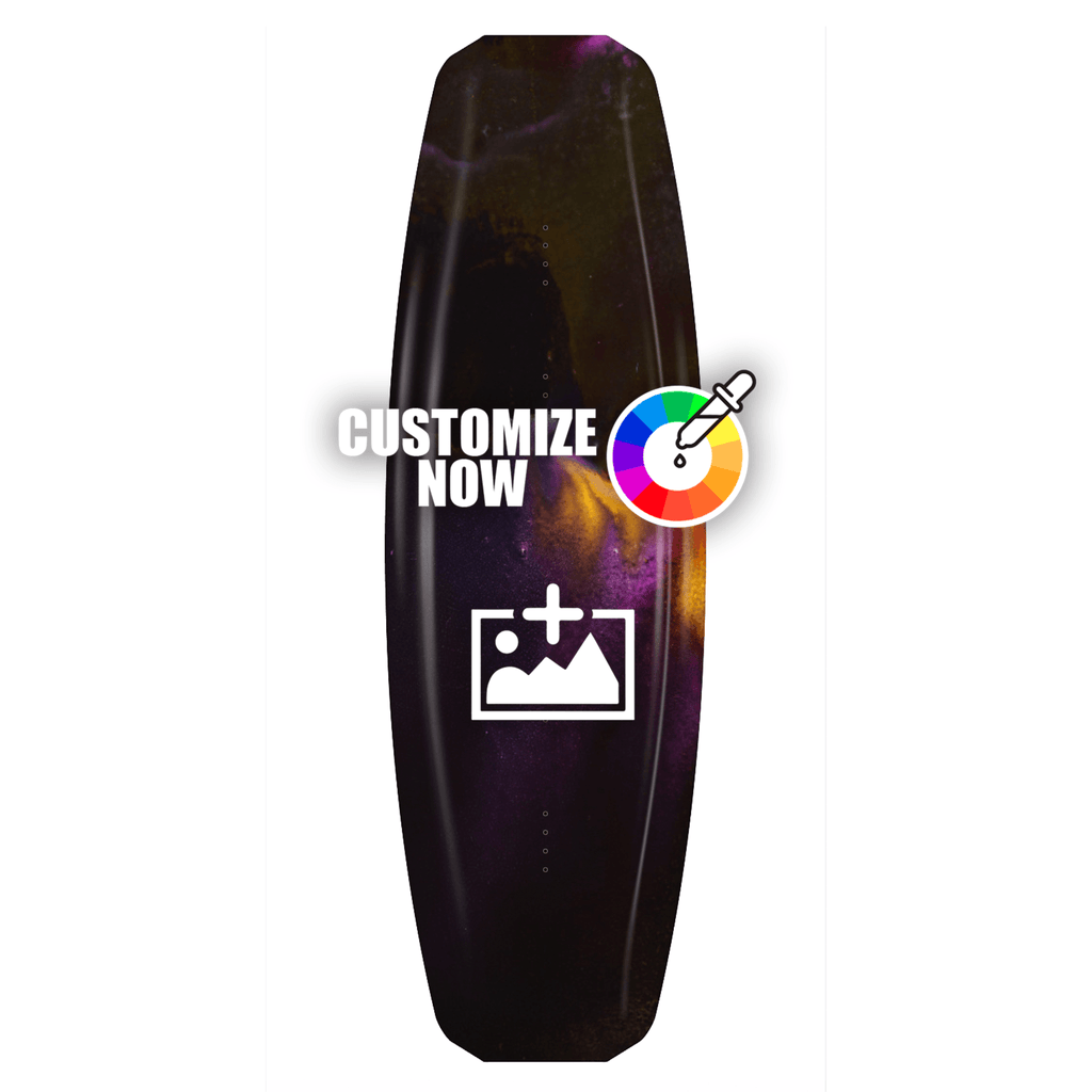 Custom Wakeboard Sticker - Yellow Galaxy - Sickstyle Graphics