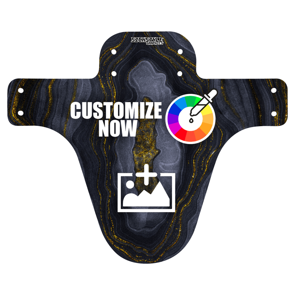 MTB Mudguard im goldenen  Design