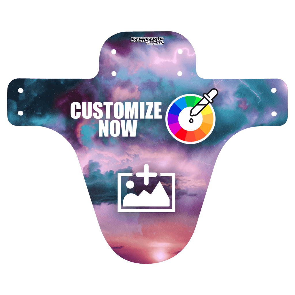 MTB Mudguard im Wolken Design