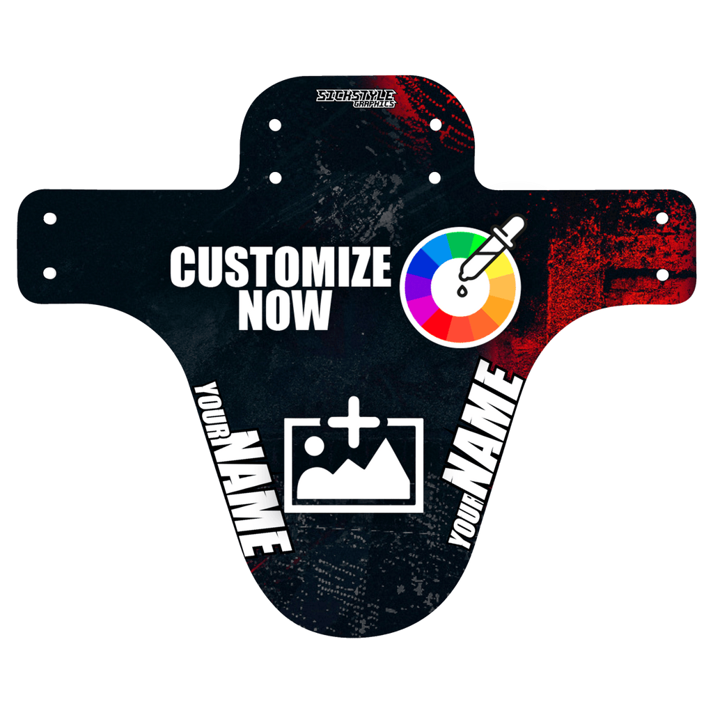 MTB Mudguard im red Design