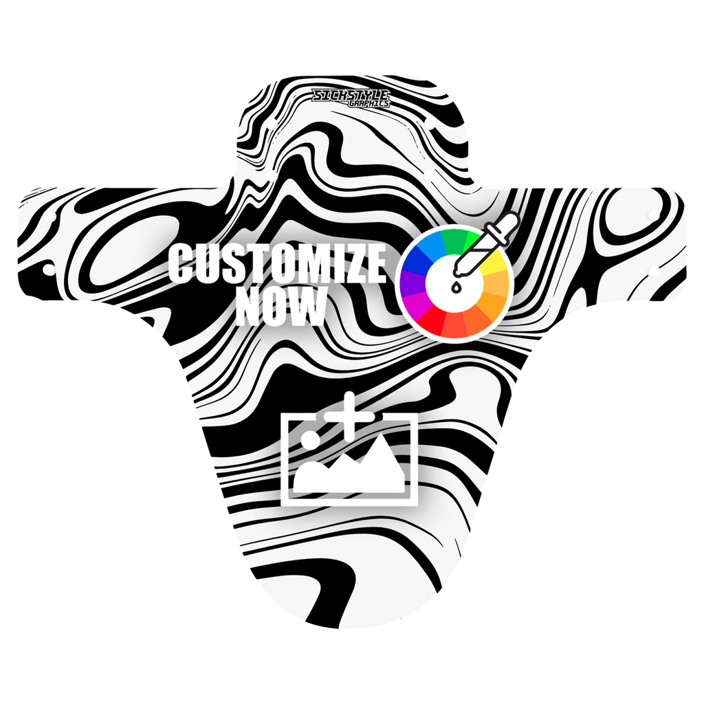 MTB Mudguard im Trippy Design