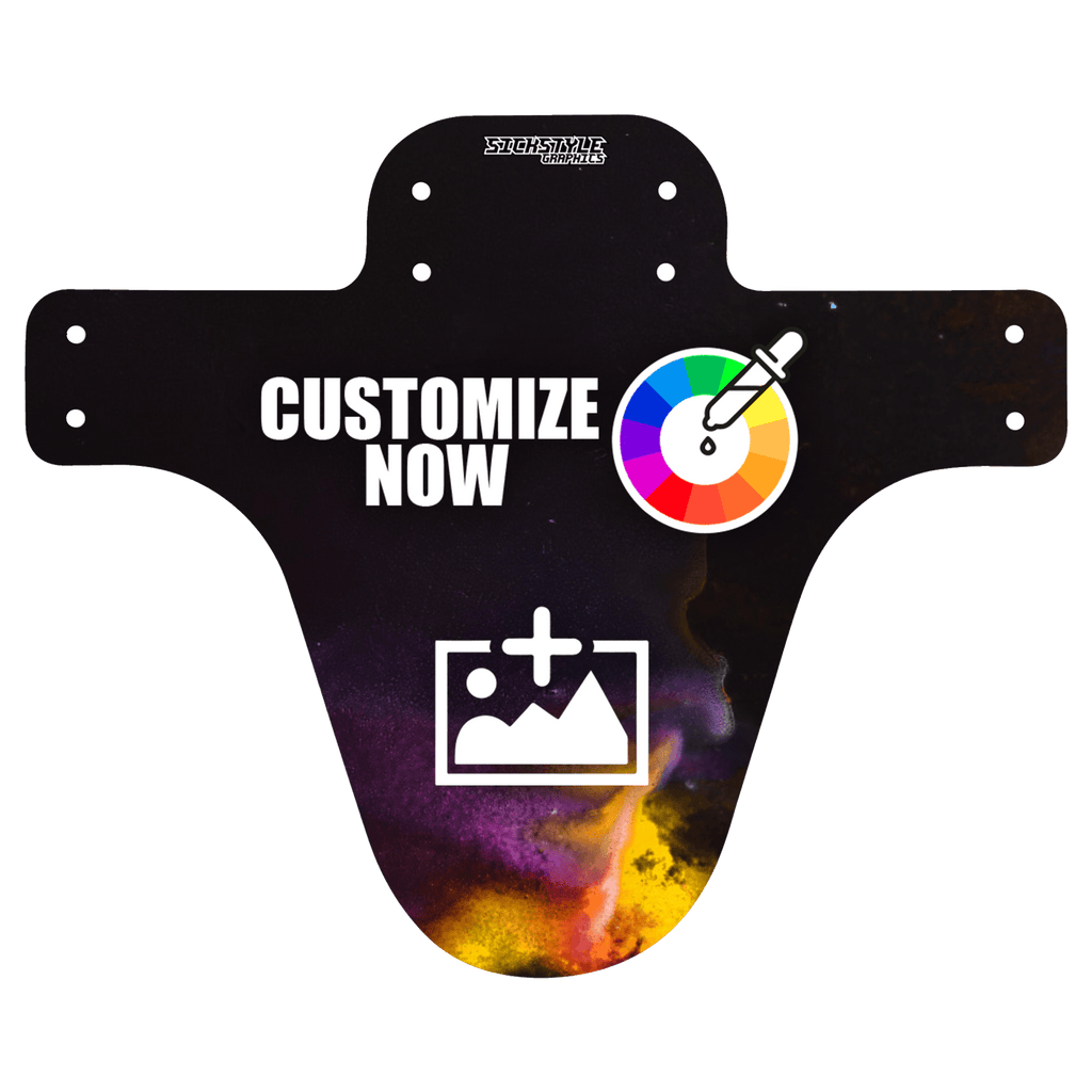 MTB Mudguard im yellow Design