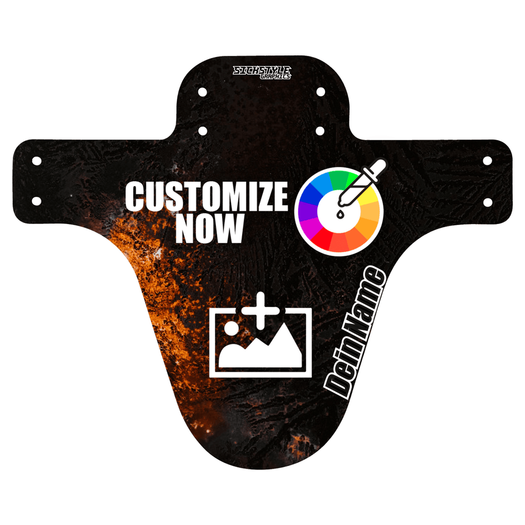 MTB Mudguard im rust Design