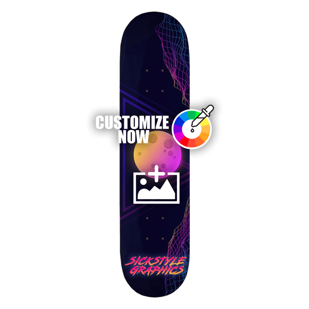 Custom Skateboard Sticker - 80´s Edition - Sickstyle Graphics