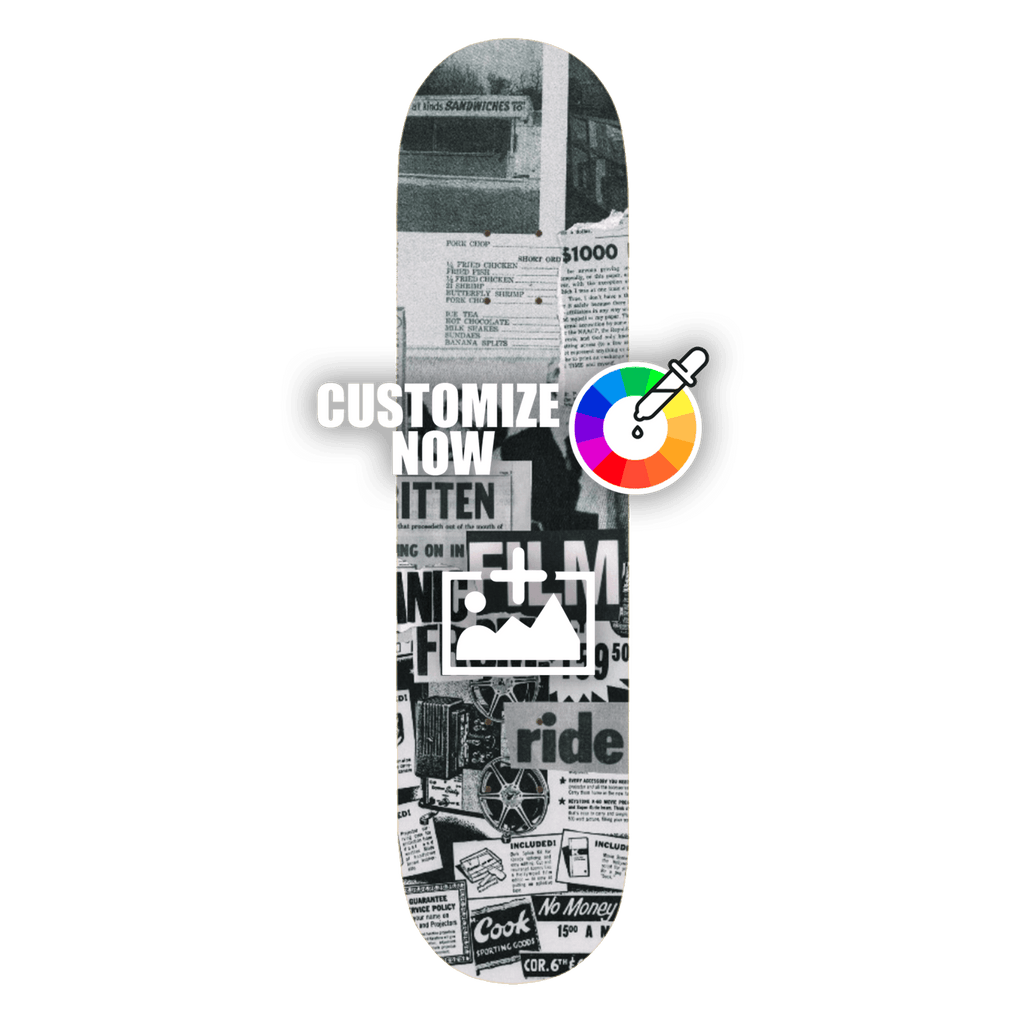 Custom Skateboard Sticker - Newspaper - Sickstyle Graphics