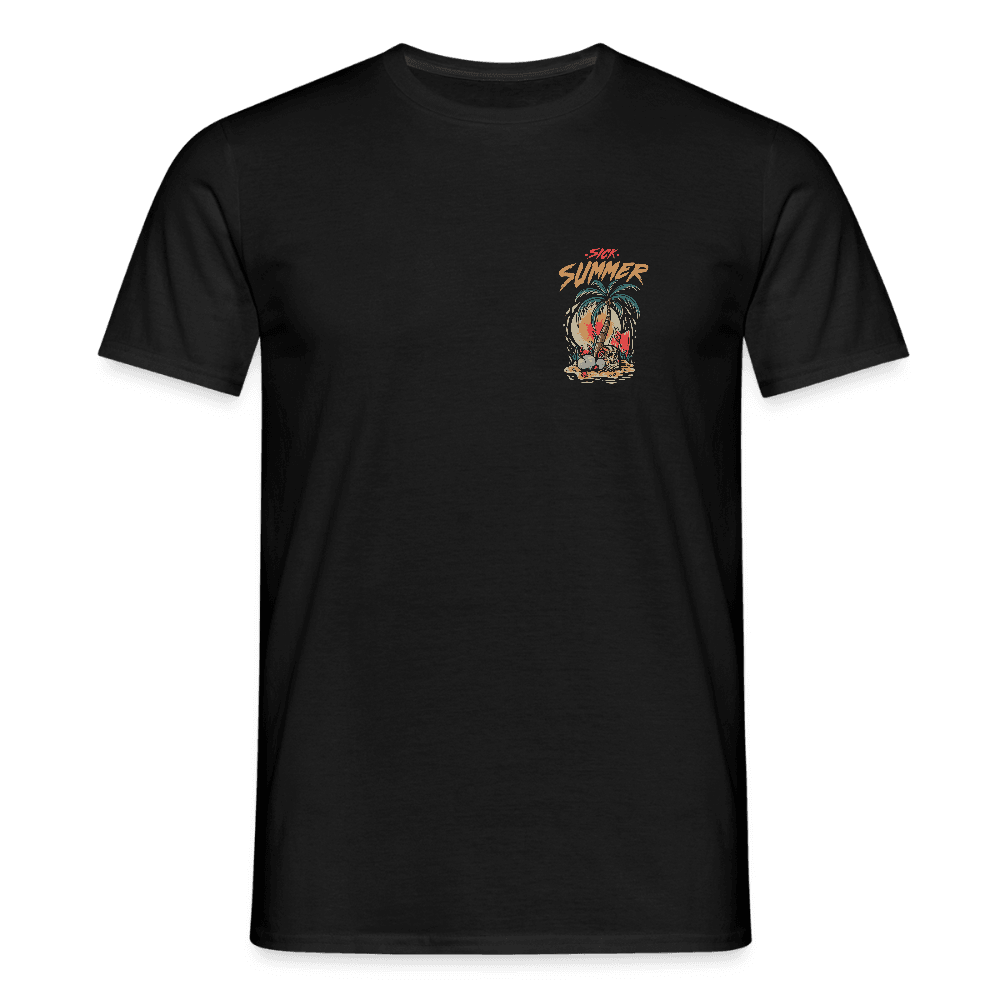 „Sick Summer“ - Herren T-Shirt - Schwarz