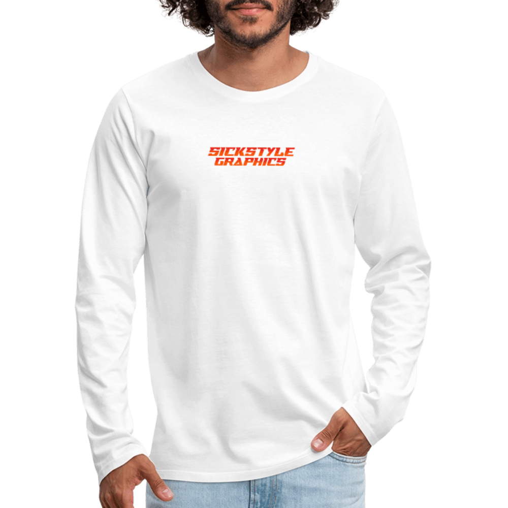 „Above the Rest“ - Herren Langarm Shirt - Weiß