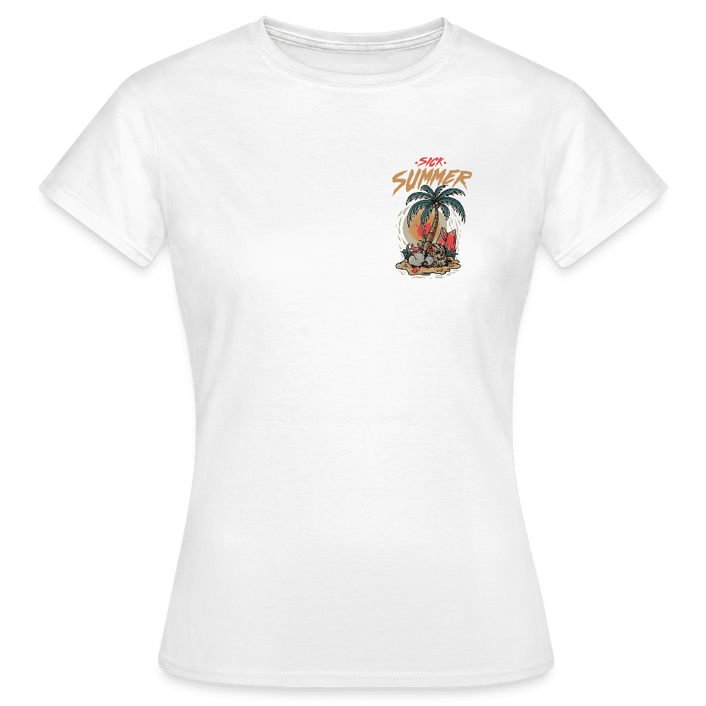 „Sick Summer“ - Damen T-Shirt - Weiß