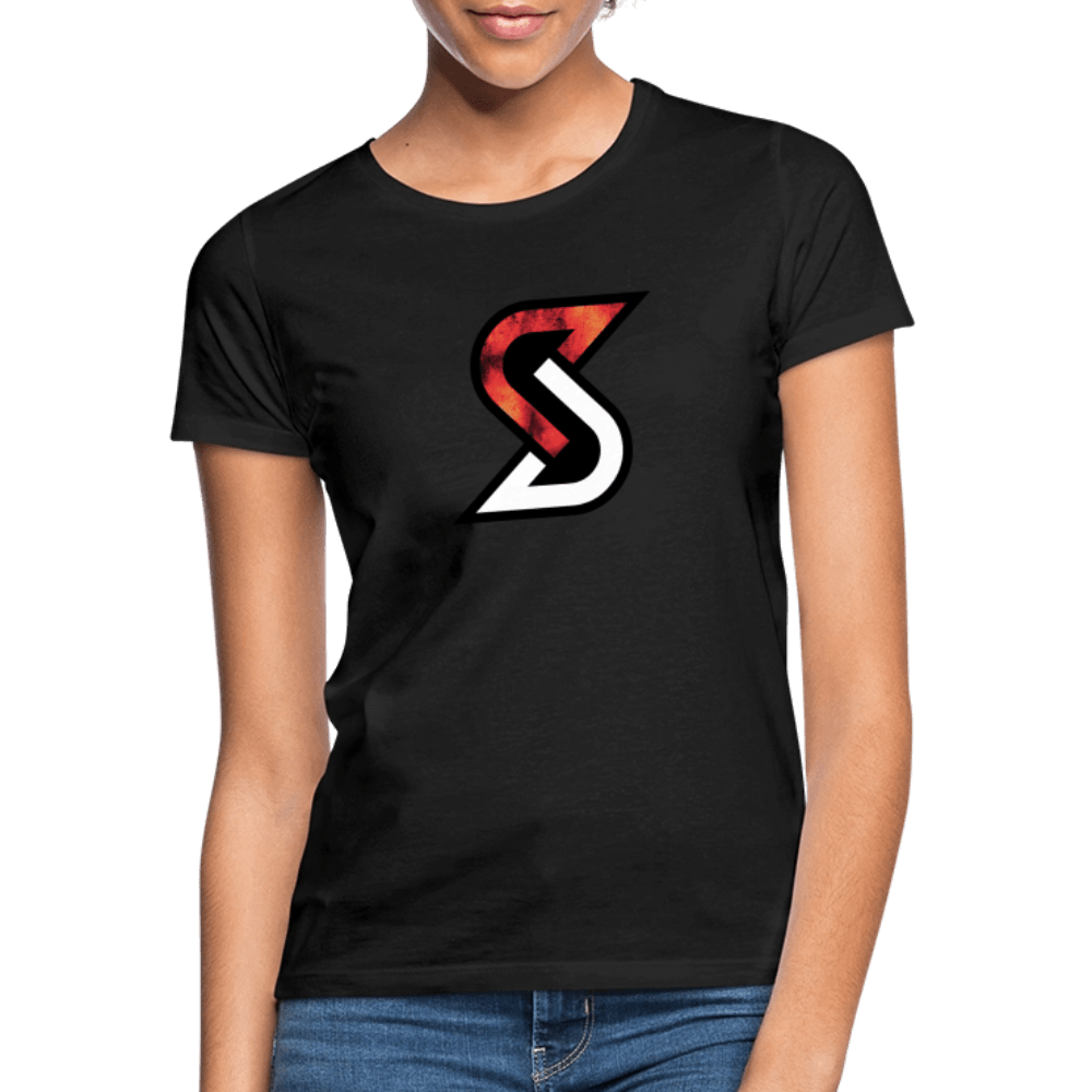„Fire S“ - Damen T-Shirt - Schwarz