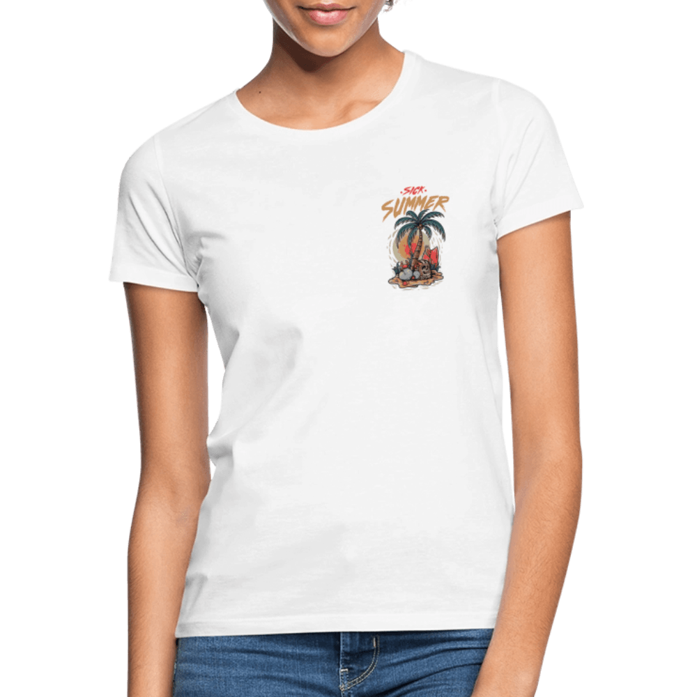 „Sick Summer“ - Damen T-Shirt - Weiß