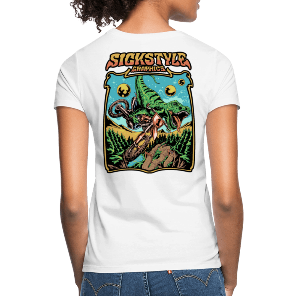 „T-Rex MX“ - Damen T-Shirt - Weiß