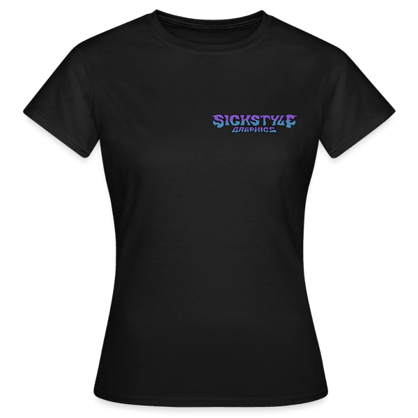 „Escape the ordinary“ - Damen T-Shirt - Schwarz