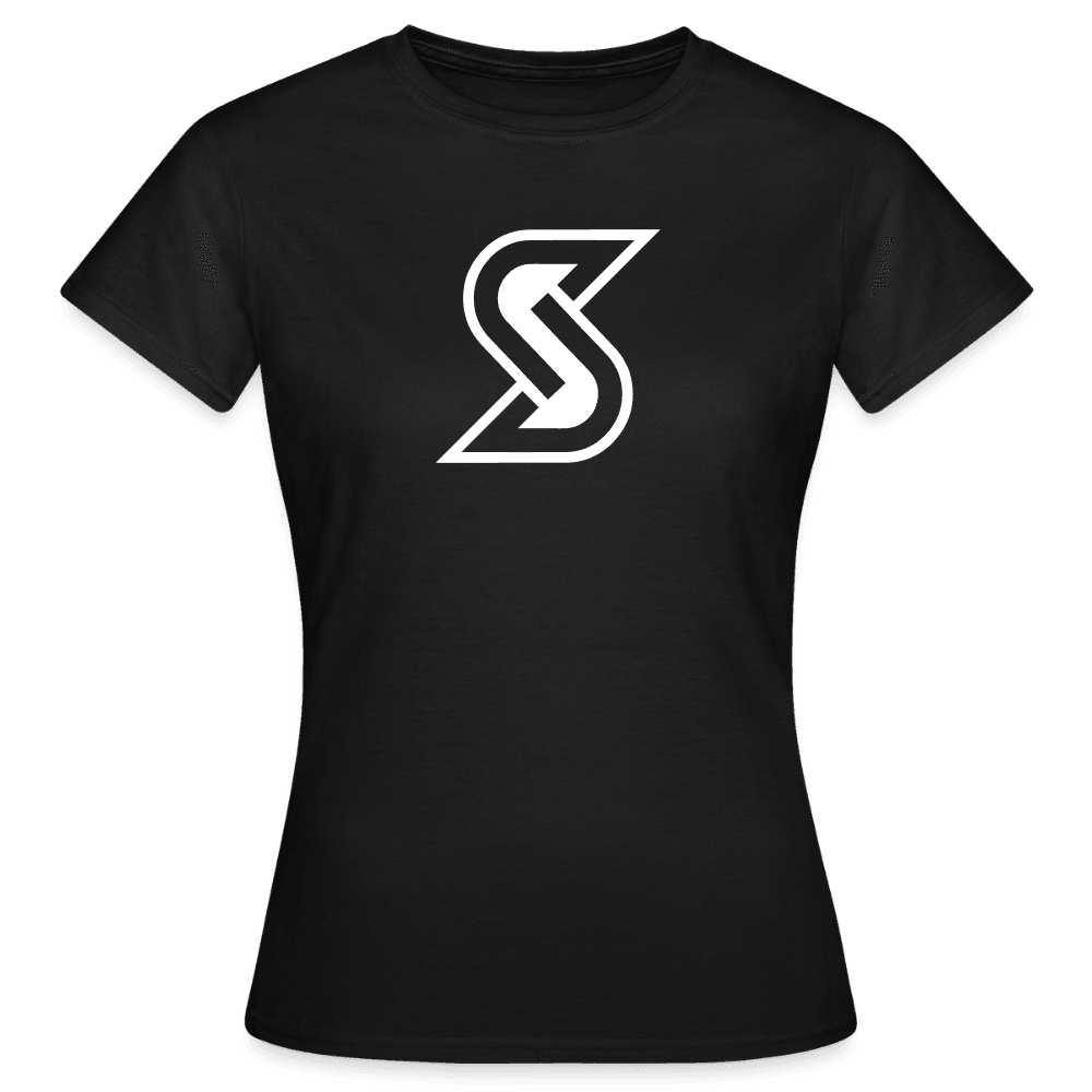 „Basic S Outline“ - Damen T-Shirt - Schwarz
