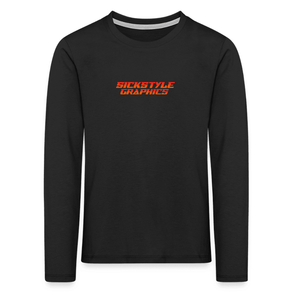 „Above the Rest“ - Kids Langarm Shirt - Schwarz