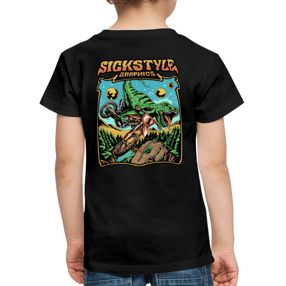 „T-Rex MX“ - Kids T-Shirt - Schwarz