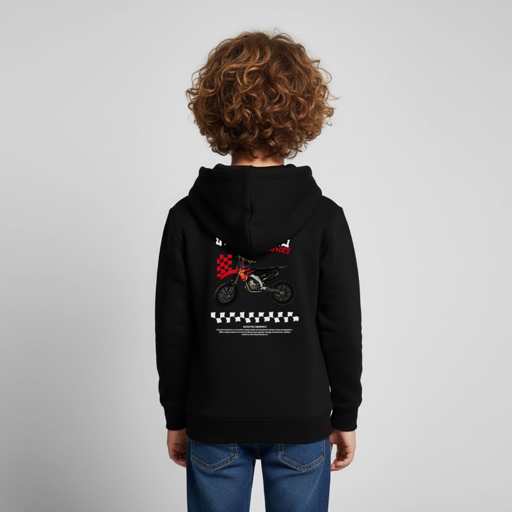 „Checkerboard CR“ - Damen Hoody - Schwarz