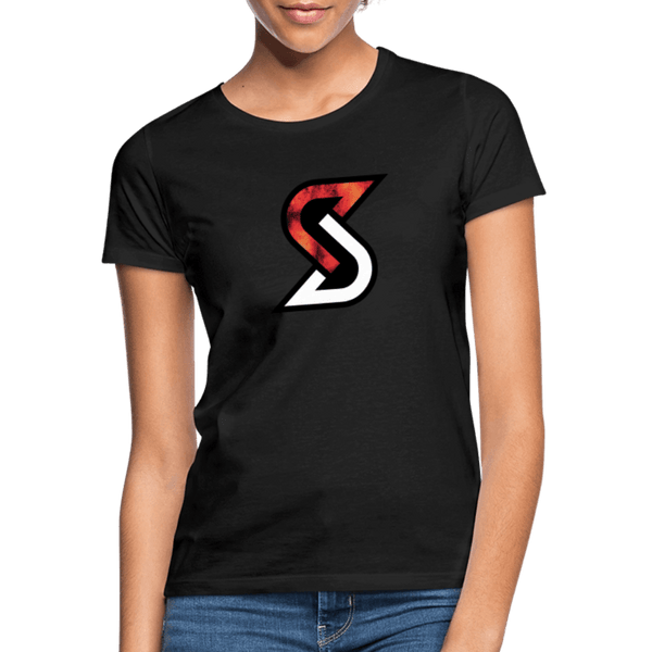 „Fire S“ - Damen T-Shirt - Schwarz