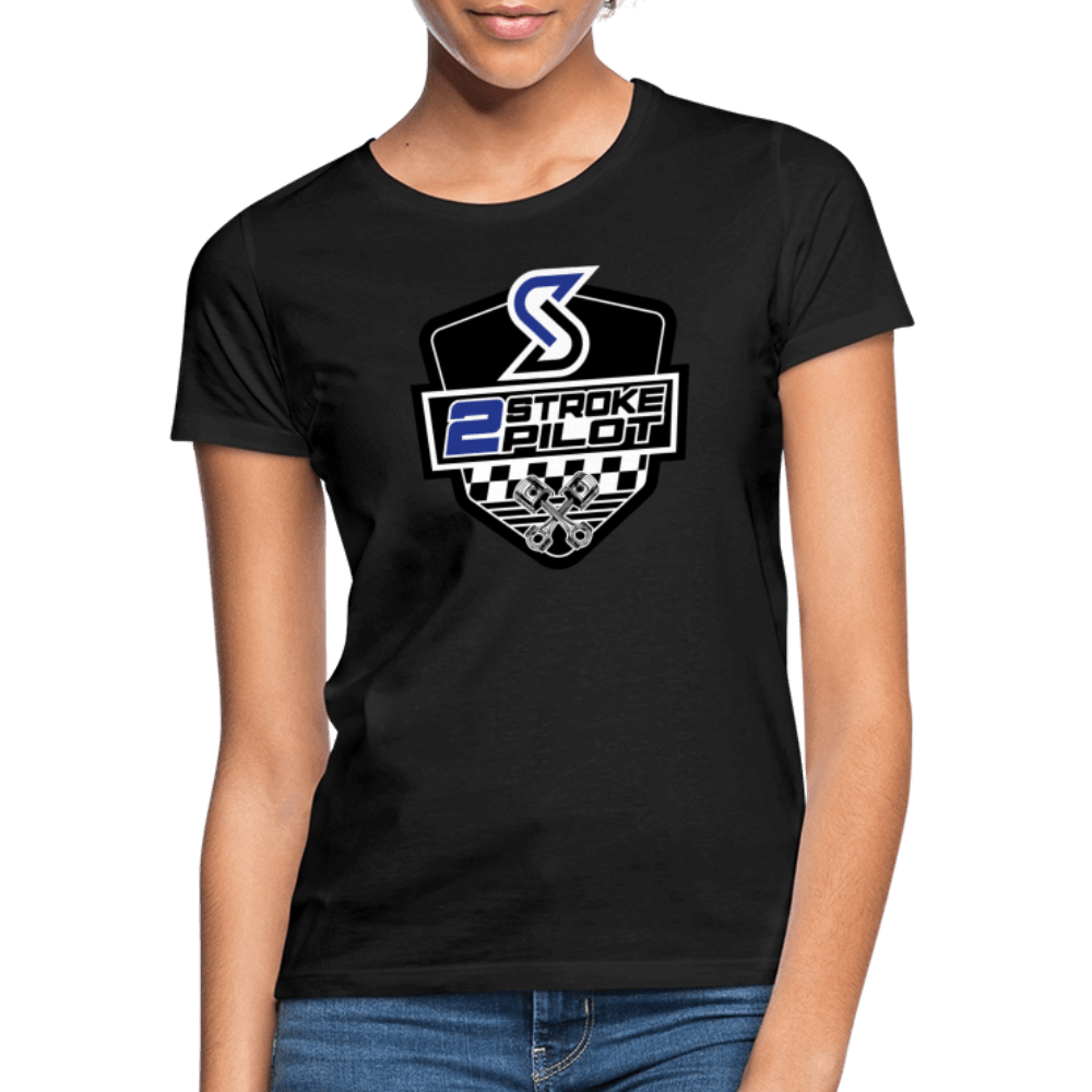„2 Stroke Pilot“ - Damen T-Shirt - Schwarz