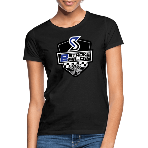 „2 Stroke Pilot“ - Damen T-Shirt - Schwarz