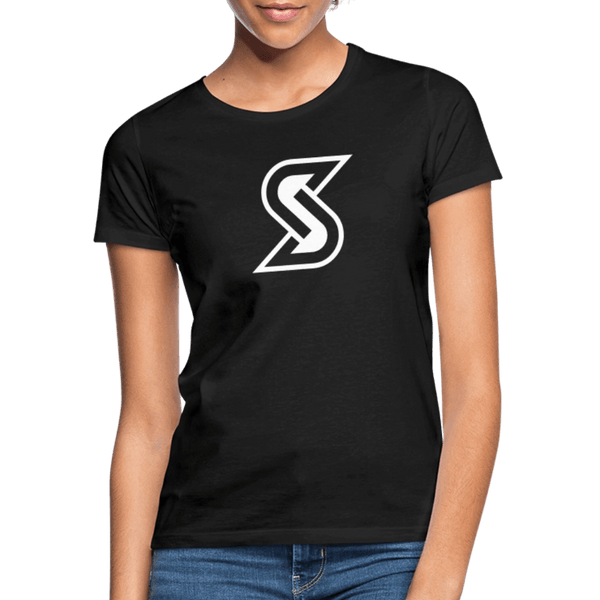 „Basic S Outline“ - Damen T-Shirt - Schwarz