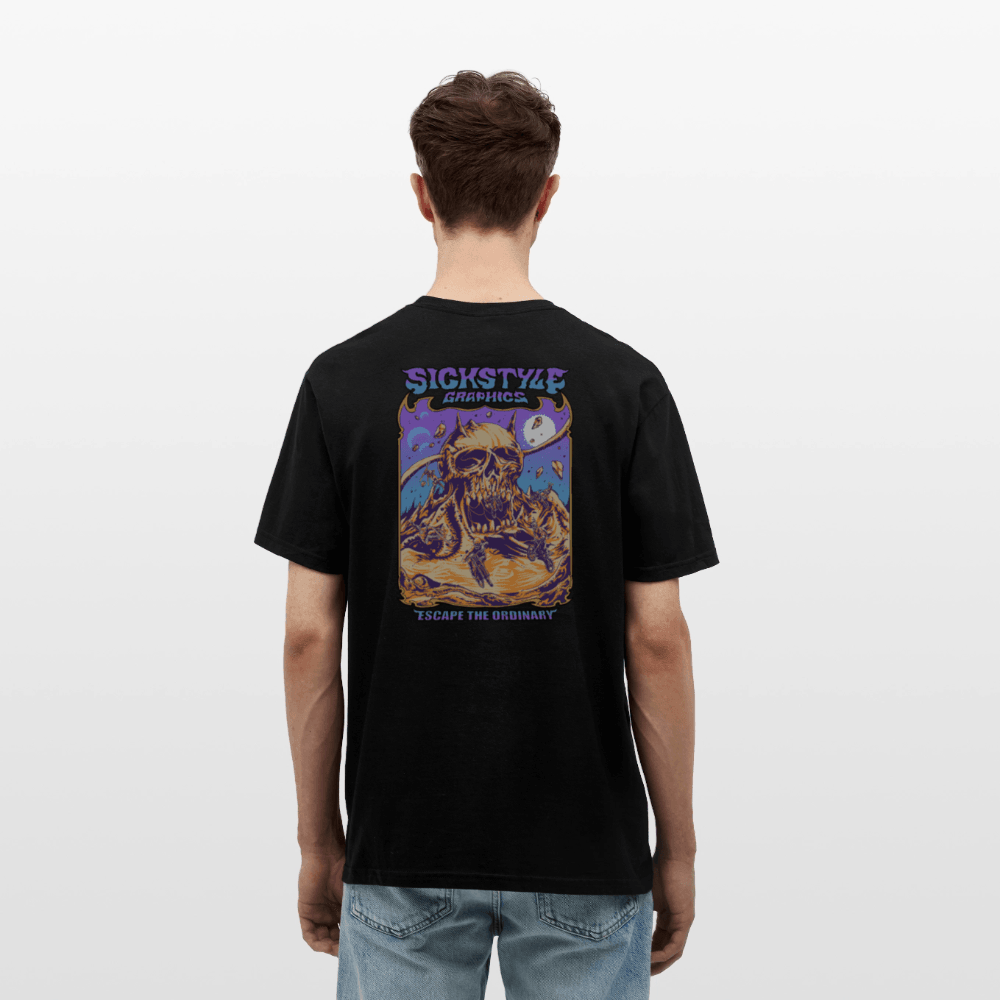 „Escape the ordinary“ - Herren T-Shirt - Schwarz