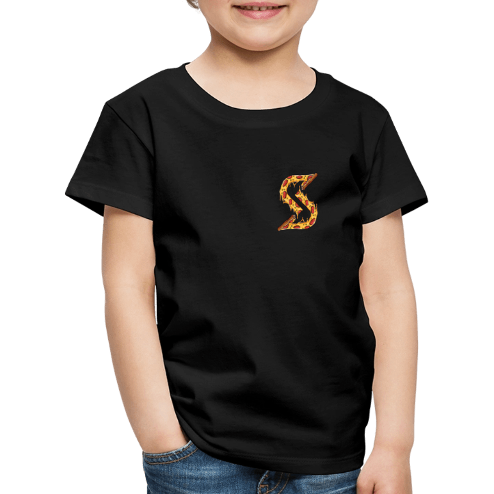 „Pizza Slice“ - Kids T-Shirt - Schwarz