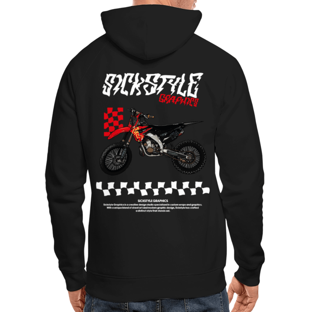 „Checkerboard CR“ - Herren Hoody - Schwarz