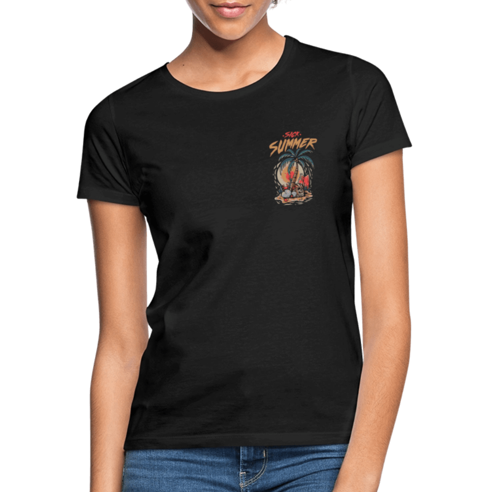 „Sick Summer“ - Damen T-Shirt - Schwarz