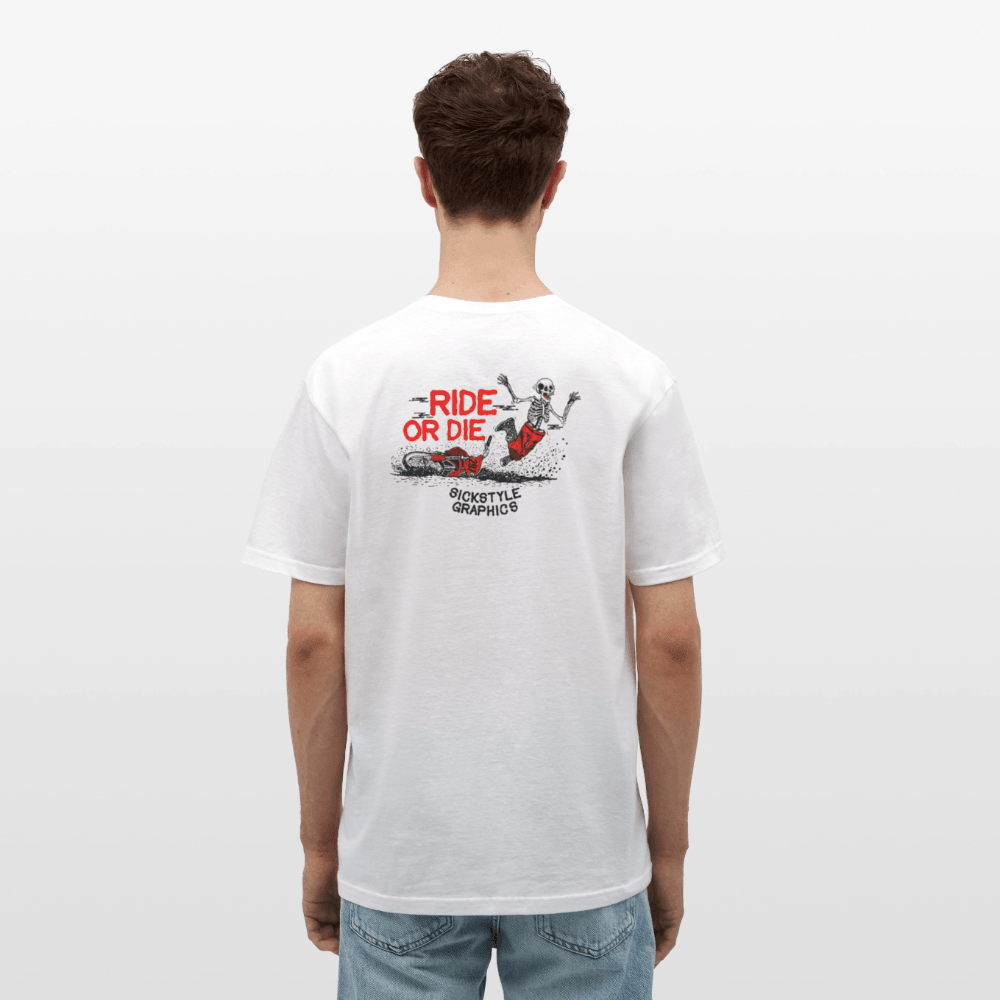 „Ride or Die“ - Herren T-Shirt - Weiß