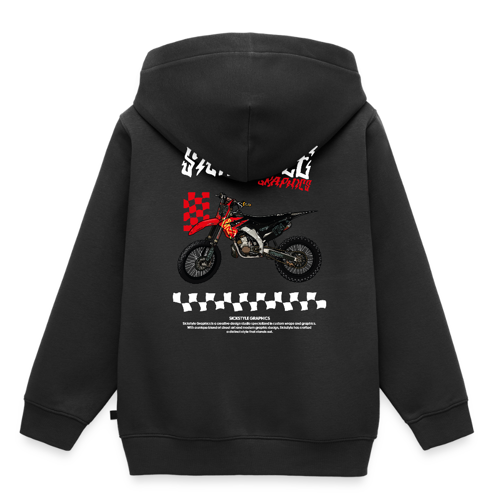 „Checkerboard CR“ - Damen Hoody - Schwarz
