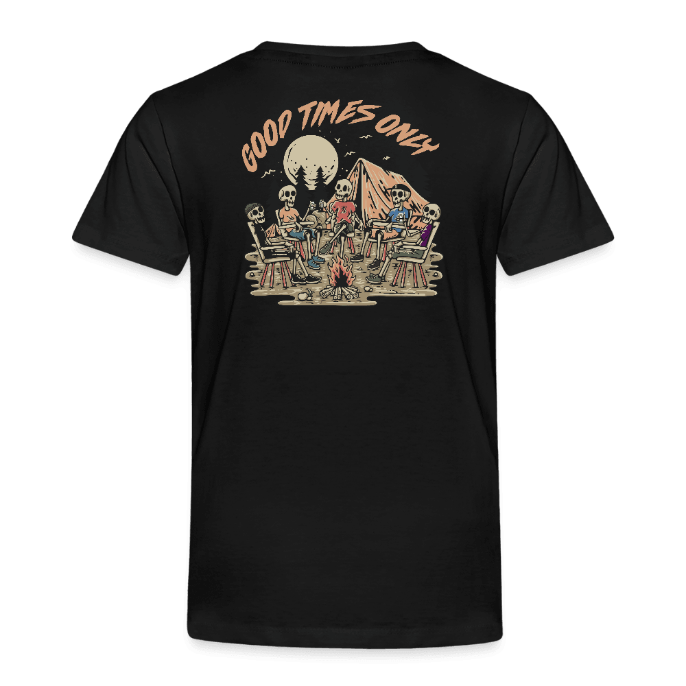 „Good times only“ - Kids T-Shirt - Schwarz