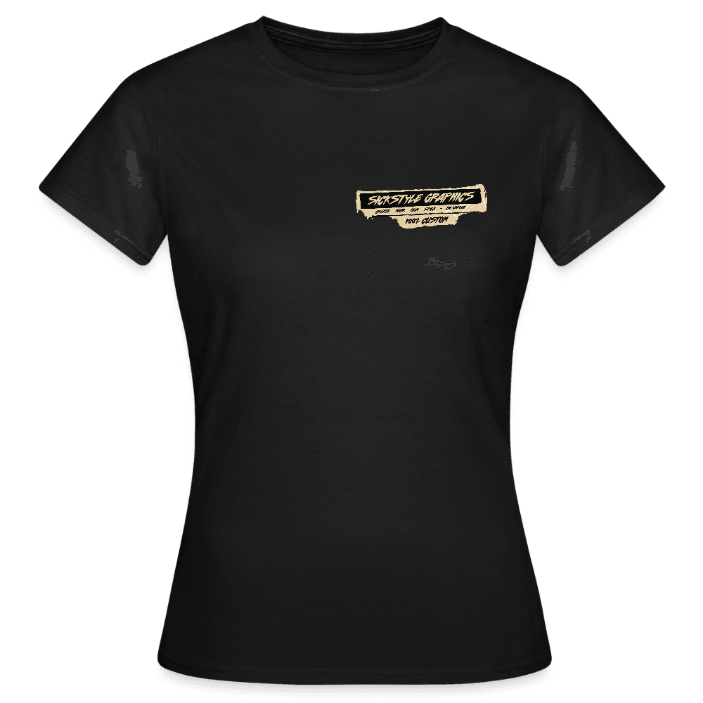 „T-Rex“ - Damen T-Shirt - Schwarz