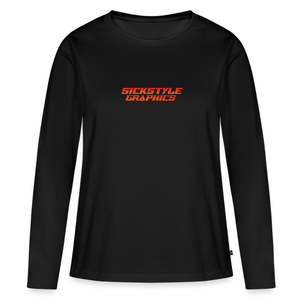 „Above the Rest“ - Frauen Langarm Shirt - Schwarz