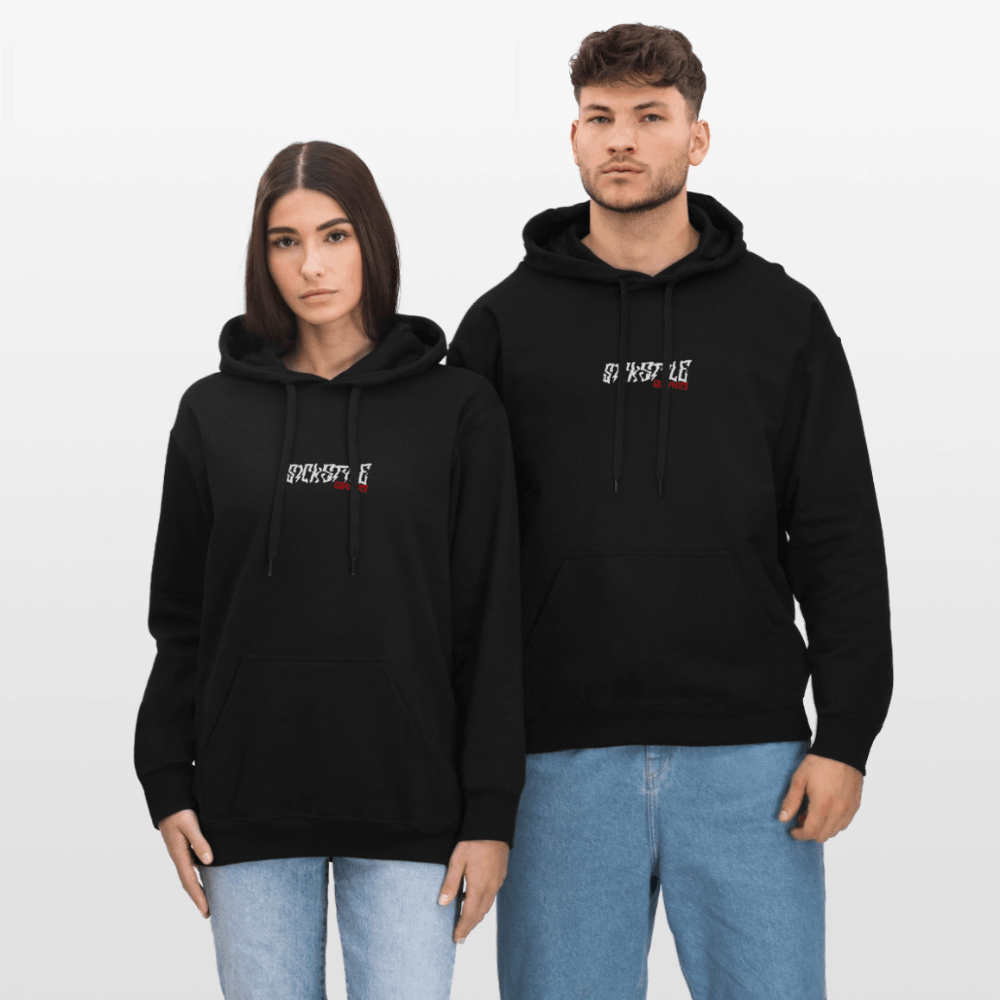„Checkerboard CR“ - Damen Hoody - Schwarz