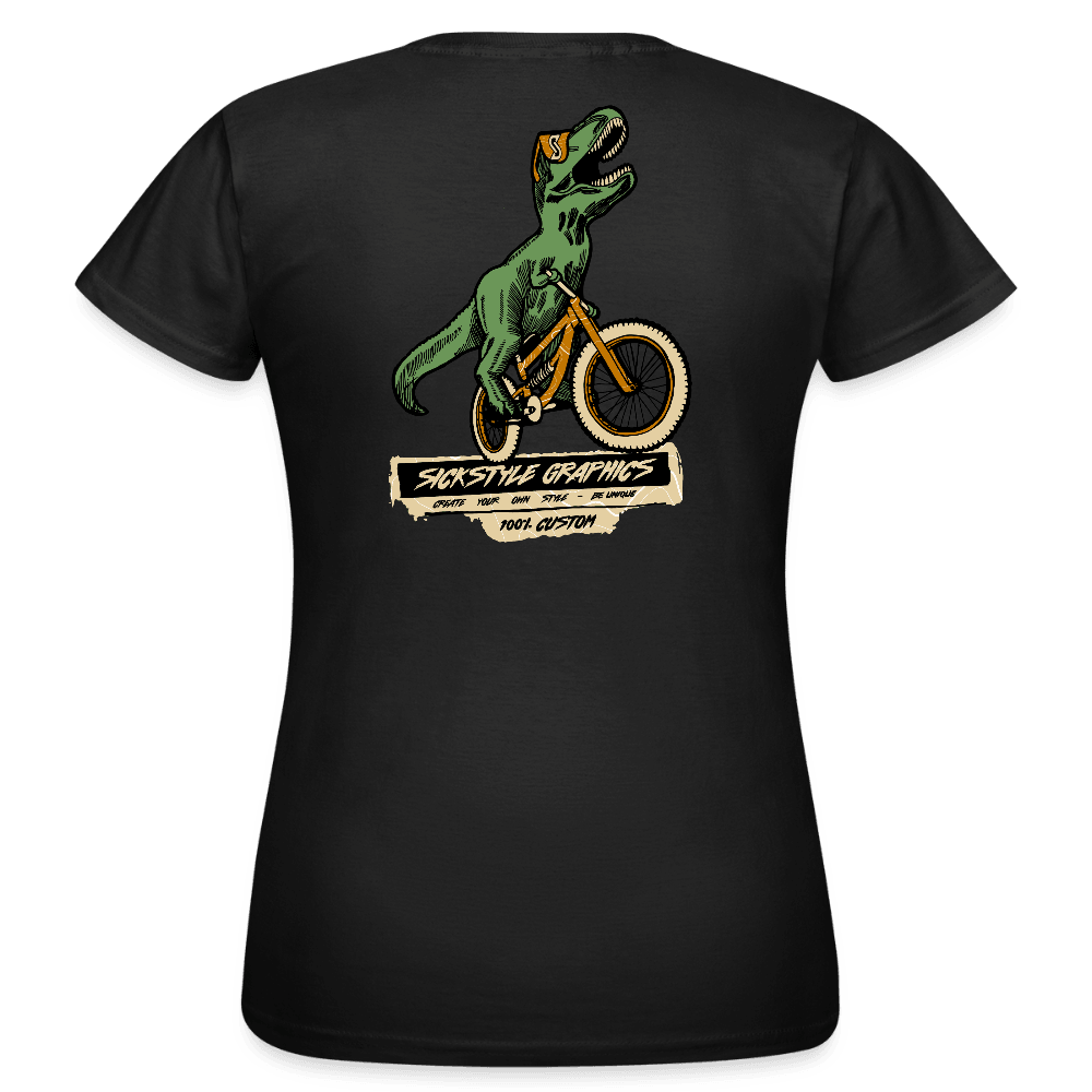 „T-Rex“ - Damen T-Shirt - Schwarz