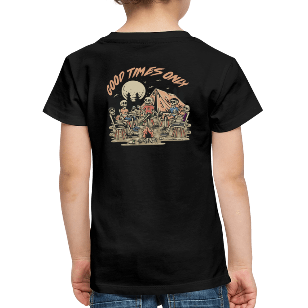 „Good times only“ - Kids T-Shirt - Schwarz