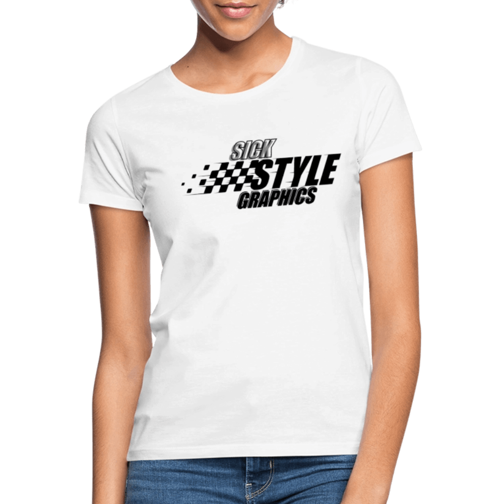 „Racing Style“ - Damen T-Shirt - Weiß